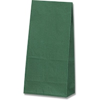 シモジマ HEIKO 角底袋 未晒無地 グリーン No.8 100枚入り 004053802 1袋(100枚)