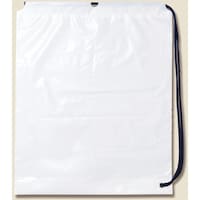 シモジマ HEIKO 巾着ポリ袋 ショルダーシャンテバッグ ホワイト 4050 5枚入り