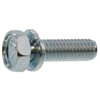 サンコー SUNCO 組込みねじ 7マーク アプセット P=2(鉄(または標準)・三価ホワイト) M6×12(30本入)