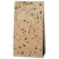 シモジマ HEIKO 角底袋 未晒ブランチ No.6 100枚入り