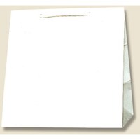 シモジマ HEIKO 手提げ紙袋 T型チャームバッグ 白無地 W2 50枚入り 003160500 1袋(50枚)