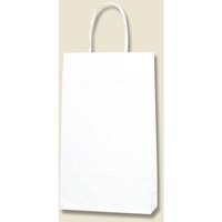 シモジマ HEIKO 手提げ紙袋 スムースバッグ 白無地 4才 25枚入り