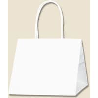シモジマ HEIKO 手提げ紙袋 Pスムースバッグ 白無地 2222 25枚入り