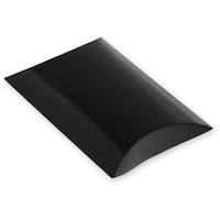 シモジマ HEIKO ギフトボックス ピロー型 黒 AX6 10枚入り 006848101 1袋(10枚)