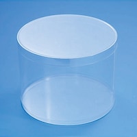 シモジマ HEIKO PVC クリスタルボックス 円柱 大 10個入り 006853000 1束(10個)