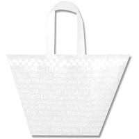 シモジマ HEIKO 手提げポリ袋 Yバッグ チェッカー 表記入り M 20枚入り 006632871 1袋(20枚)