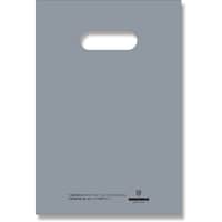 シモジマ HEIKO 手抜きポリ袋 LDカラーポリ シルバー 表記入り 1928(A5用) 50枚入り 006640022 1袋(50枚)