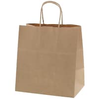 シモジマ HEIKO 手提げ紙袋 25チャームバッグ 未晒無地 2618 50枚入り 003267102 1袋(50枚)