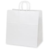 シモジマ HEIKO 手提げ紙袋 25チャームバッグ 晒白無地 384 50枚入り