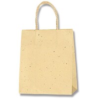 シモジマ HEIKO 手提げ紙袋 スムースバッグ 2212 ナチュラル 25枚入り 003156104 1袋(25枚)