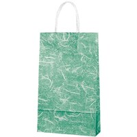 シモジマ HEIKO 手提げ紙袋 スムースバッグ 4才 雲竜 緑 25枚入り 003156010 1袋(25枚)