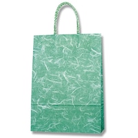 シモジマ HEIKO 手提げ紙袋 スムースバッグ S100 雲竜 緑 25枚入り 003155610 1袋(25枚)