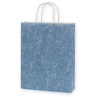 シモジマ HEIKO 手提げ紙袋 25チャームバッグ MS1 雲竜 青 50枚入り