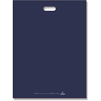 シモジマ HEIKO 手抜きポリ袋 LDカラーポリ ネイビー 表記入り 4560 20枚入り