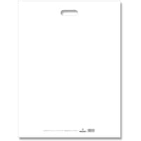 シモジマ HEIKO 手抜きポリ袋 HDカラーポリ ホワイト 表記入り 4560 20枚入り