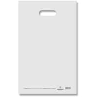 シモジマ HEIKO 手抜きポリ袋 LDカラーポリ ナチュラル 表記入り 2540(A4用) 50枚入り