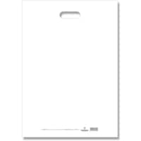 シモジマ HEIKO 手抜きポリ袋 HDカラーポリ ホワイト 表記入り 3550 20枚入り 006640141 1袋(20枚)