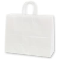 シモジマ HEIKO 手提げ紙袋 25チャームバッグ 白無地 383 50枚入り 003272100 1袋(50枚)