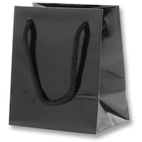 シモジマ HEIKO 手提げ紙袋 ブライトバッグ 黒 T5 10枚入り 006143301 1袋(10枚)