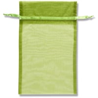 シモジマ HEIKO ギフト巾着袋 オーガンジーバッグ オリーブ L 10枚入り