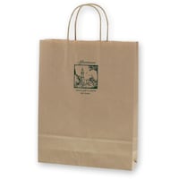 シモジマ HEIKO 手提げ紙袋 25チャームバッグ MS1 アフタヌーン 50枚入り 003276852 1袋(50枚)