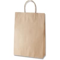 シモジマ HEIKO 手提げ紙袋 スムースバッグ 未晒無地 2才 25枚入り