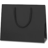 シモジマ HEIKO 手提げ紙袋 ブライトバッグ 黒(MT) 3211 10枚入り