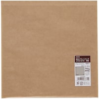 シモジマ HEIKO 食品袋 窓付フラットバッグ 未晒 210×210 100枚入り 004738229 1袋(100枚)