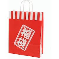 シモジマ HEIKO 手提げ紙袋 25チャームバッグ 紅白 2才 50枚入り