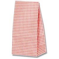 シモジマ HEIKO 角底袋 ギンガムミニ 赤 No.4 100枚入り 004041400 1袋(100枚)