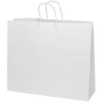 シモジマ HEIKO 手提げ紙袋 25チャームバッグ 白無地 502 50枚入り