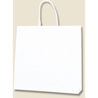 シモジマ HEIKO 手提げ紙袋 スムースバッグ 白無地 3才 25枚入り