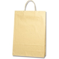 シモジマ HEIKO 手提げ紙袋 スムースバッグ 2才 ナチュラル 25枚入り 003157409 1袋(25枚)