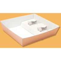 シモジマ HEIKO エコパームボックス 無地 ランチトレー ホルダー付 20個入り 004247801 1袋(20個)