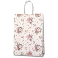 シモジマ HEIKO 手提げ紙袋 Pスムースバッグ 2才 ローズブーケ 25枚入り 003154007 1袋(25枚)