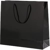 シモジマ HEIKO 手提げ紙袋 ブライトバッグ 黒 GM 10枚入り