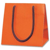 シモジマ HEIKO 手提げ紙袋 ブライトバッグ Dオレンジ(マットタイプ) MW 10枚入り 006138860 1袋(10枚)