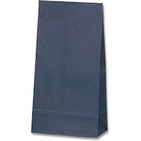 シモジマ HEIKO 角底袋 未晒無地 紺 No.12 100枚入り 004053201 1袋(100枚)