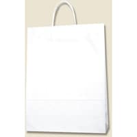シモジマ HEIKO 手提げ紙袋 スムースバッグ 白無地 カスタム判 25枚入り