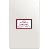 シモジマ HEIKO OPP袋 クリスタルパック フレームシール F 2540 100枚入り 006752912 1袋(100枚)