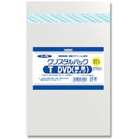 シモジマ HEIKO OPP袋 クリスタルパック テープ付 ボディタイプ T DVD(縦型タイプ) 100枚入り 006769910 1袋(100枚)