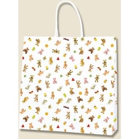 シモジマ HEIKO 手提げ紙袋 Pスムースバッグ 3才 プチベア 25枚入り