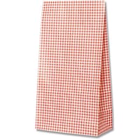 シモジマ HEIKO 角底袋 ギンガムミニ 赤 No.12 100枚入り 004042200 1袋(100枚)