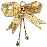 シモジマ HEIKO リボンビーズタイ ゴールド 12個入り 004743201 1袋(12個)