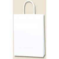 シモジマ HEIKO 手提げ紙袋 スムースバッグ 白無地 S100 25枚入り