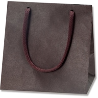 シモジマ HEIKO 手提げ紙袋 カラーチャームバッグ ブラウン MW 10枚入り