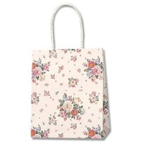 シモジマ HEIKO 手提げ紙袋 Pスムースバッグ 2212 ローズブーケ 25枚入り 003154207 1袋(25枚)