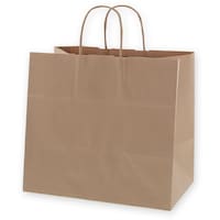 シモジマ HEIKO 手提げ紙袋 25チャームバッグ 未晒無地 324 50枚入り 003268200 1袋(50枚)