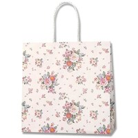 シモジマ HEIKO 手提げ紙袋 Pスムースバッグ 3才 ローズブーケ 25枚入り 003154107 1袋(25枚)