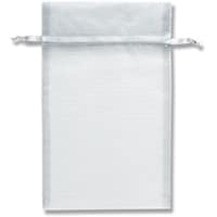 シモジマ HEIKO ギフト巾着袋 オーガンジーバッグ シルバー L 10枚入り